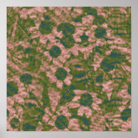 Flower camouflage pattern