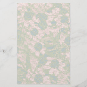 Flower camouflage pattern stationery