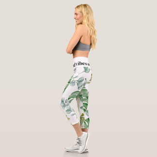 flower capri leggings