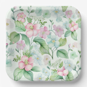 Flower cardboard plates
