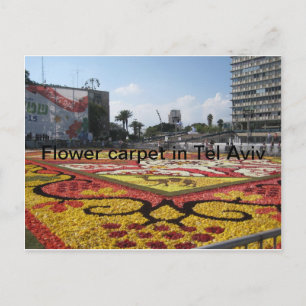 Flower carpet in Tel Aviv Postcard