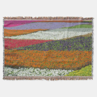 Flower Carpet Throw Blanket
