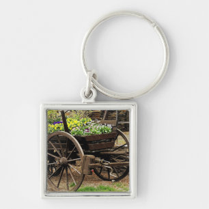 Flower Cart Keychain