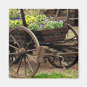 Flower Cart Magnet