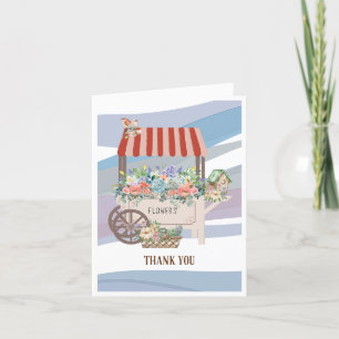 Flower Cart Thank You Card