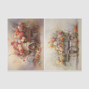 Flower Cart Tissue Paper