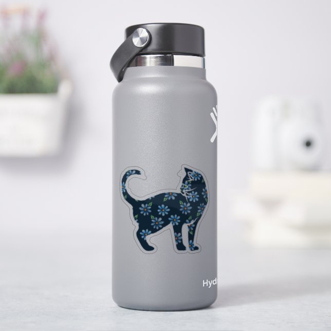 Flower Cat Blue Daisy Cats (HydroFlask)