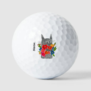 Flower Cat Golf Balls