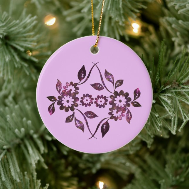 Flower Ceramic Ornament (Tree)