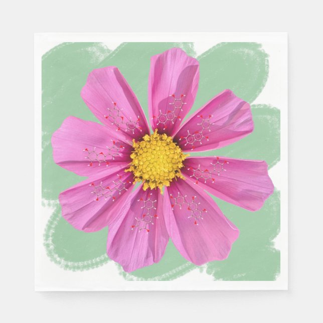Flower Chemistry Party Napkin (Front)