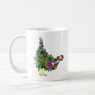 Flower Chicken Coffee Mug