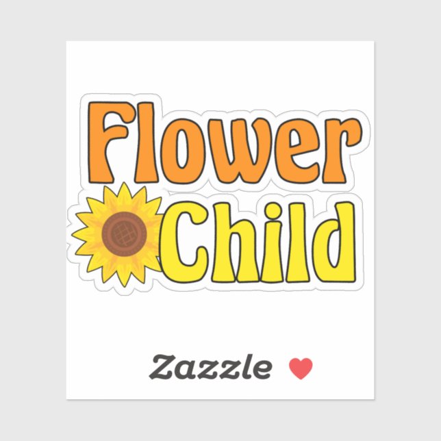 Flower Child Cute Hippie Sunflower 70s (Sheet)