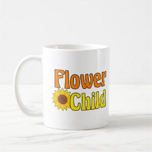 Flower Child Cute Sunflower Hippie Kids Coffee Mug