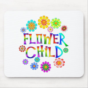 FLOWER CHILD MOUSE PAD