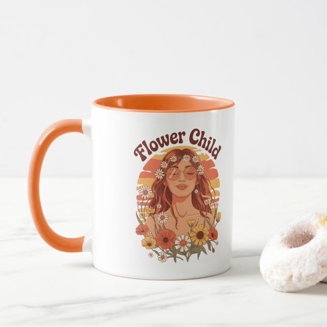 Flower Child Mug (With Donut)