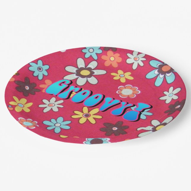 Flower Child Paper Plate (Angled)