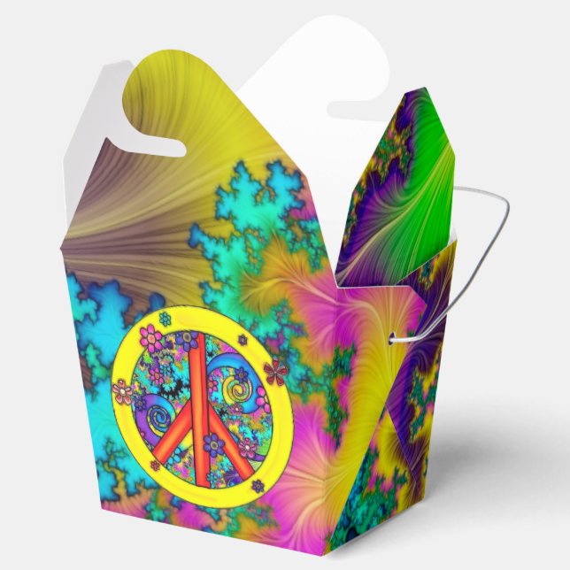 Flower Child Psychedelic Favor Box (Opened)