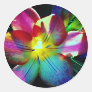 Flower Classic Round Sticker