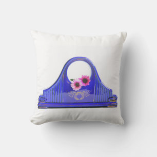 Flower Clock Throw Pillow