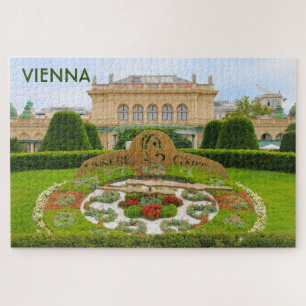 Flower clock, Vienna, Austria Jigsaw Puzzle