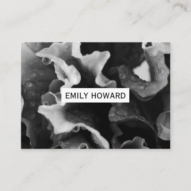 Flower Closeup Business Card (Front)