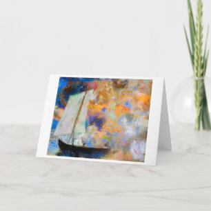 Flower Clouds, Redon Card