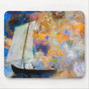 Flower Clouds, Redon Mouse Pad