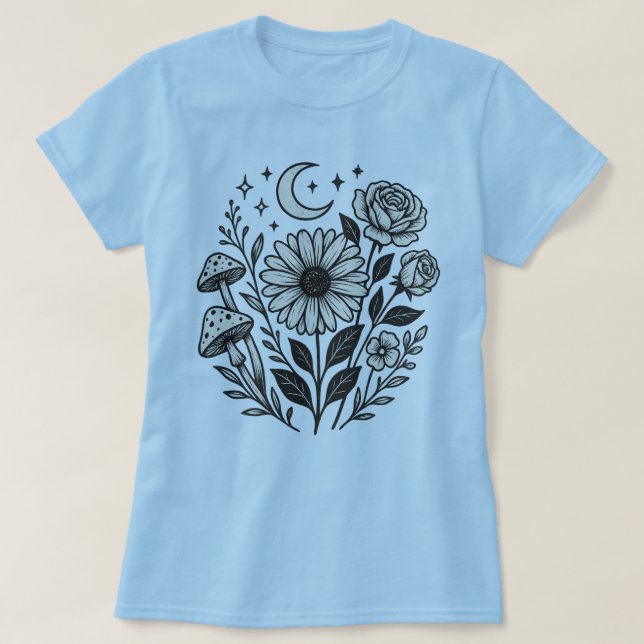 Flower Cluster Graphics Women's T-Shirt (Design Front)