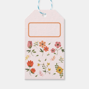 flower collection gift tags