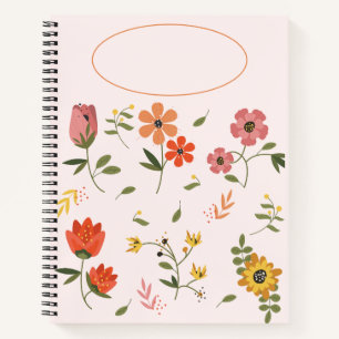 flower collection notebook