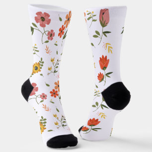 flower collection socks