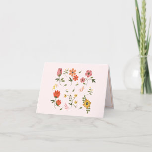 flower collection thank you card