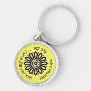 FLOWER COLOURFULL GIFT FOR MOM DAD SISTER SON BOSS KEYCHAIN