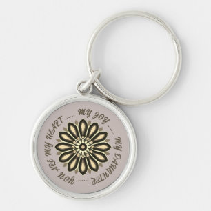 FLOWER COLOURFULL GIFT FOR MOM DAD SISTER SON BOSS KEYCHAIN