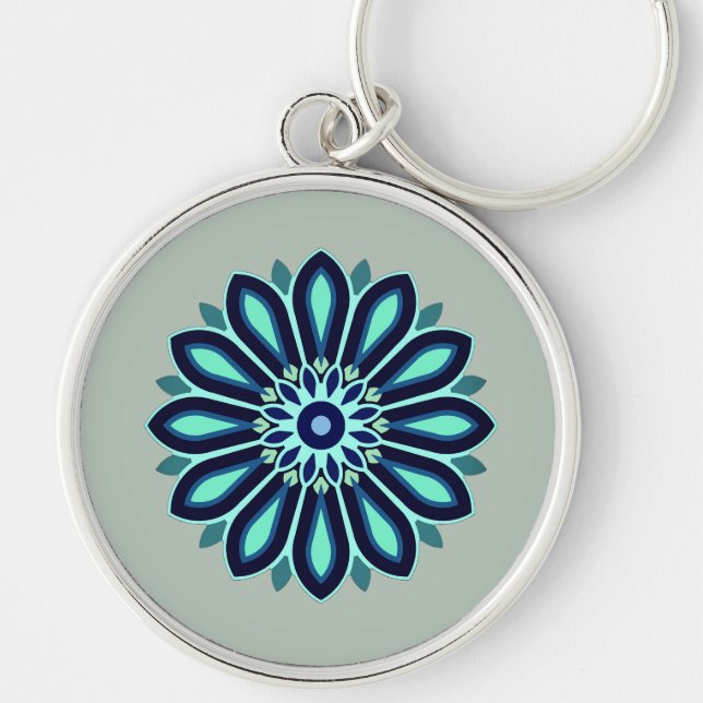FLOWER COLOURFULL GIFT FOR MOM DAD SISTER SON BOSS KEYCHAIN (Front)