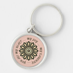FLOWER COLOURFULL GIFT FOR MOM DAD SISTER SON BOSS KEYCHAIN