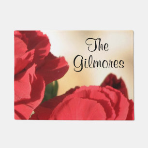 Flower Corner Name Doormat