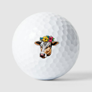 Flower Cow Golf Balls