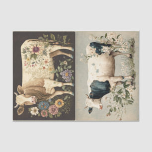 Flower Cows  Tissue Paper