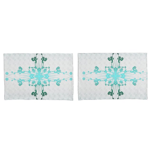 Flower Cross Pillowcase (Front-Set)