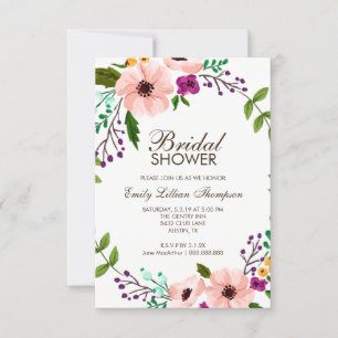 Flower Crown II Bridal Shower Invite