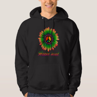 Flower Daisy Peace Sign Hippie Soul Daisy Flower H Hoodie