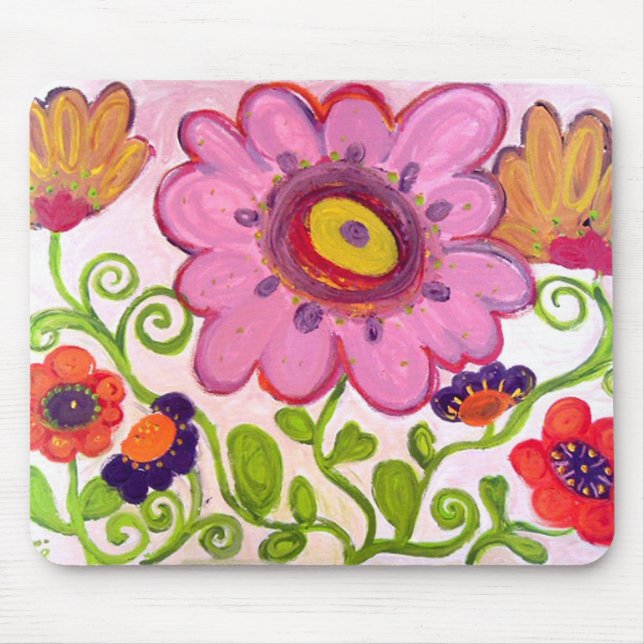 flower dance mouse pad (Front)