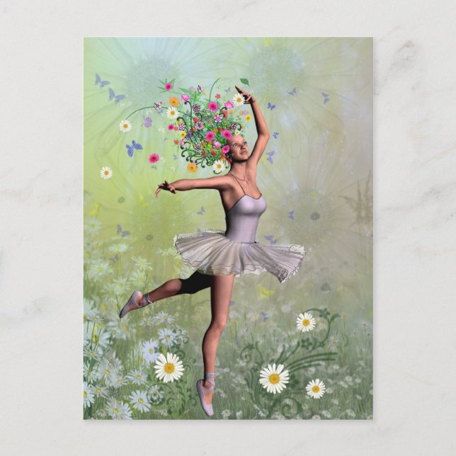 Flower dancer postcard (Front)