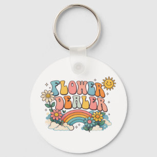 Flower Dealer Florist Flower Arranging Keychain
