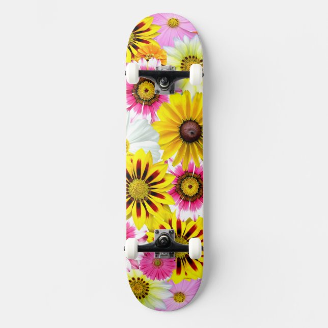 Flower Decor 48 Skateboard (Front)