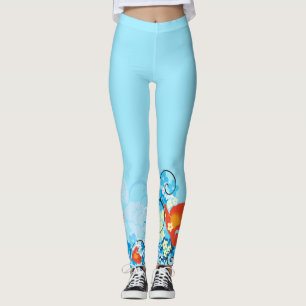 Flower Decor 70A Leggings