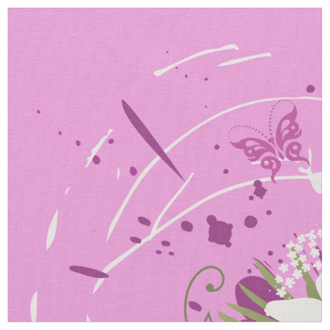 Flower Decor 72 Custom Fabric (Close Up)