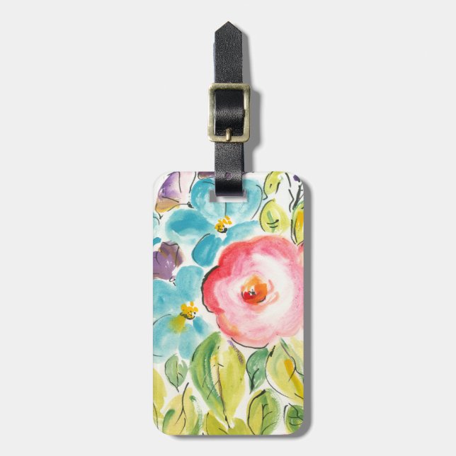 Flower Delight II Luggage Tag (Front Vertical)