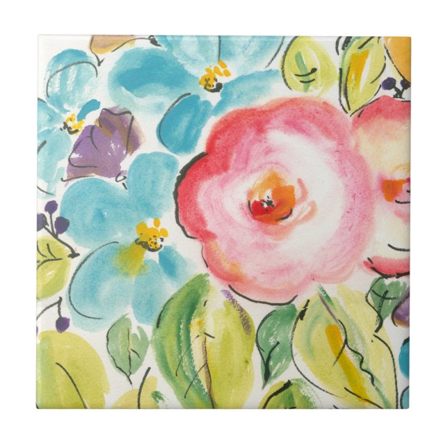 Flower Delight II Tile (Front)
